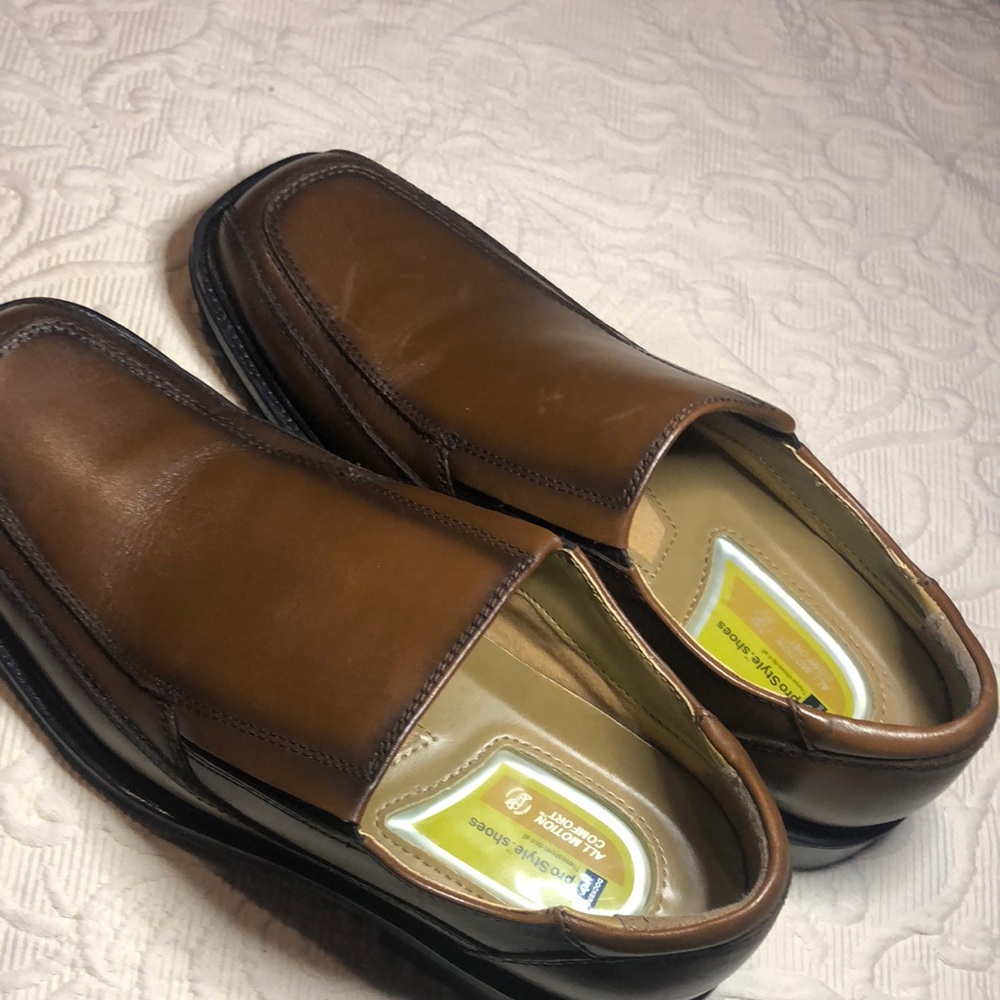 Men’s brown Brown pro style all motion comfort Docker Leather Men's Loafers